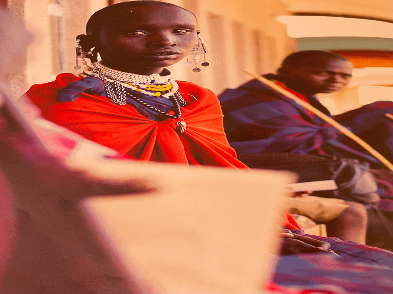 Community member receiving healthcare services