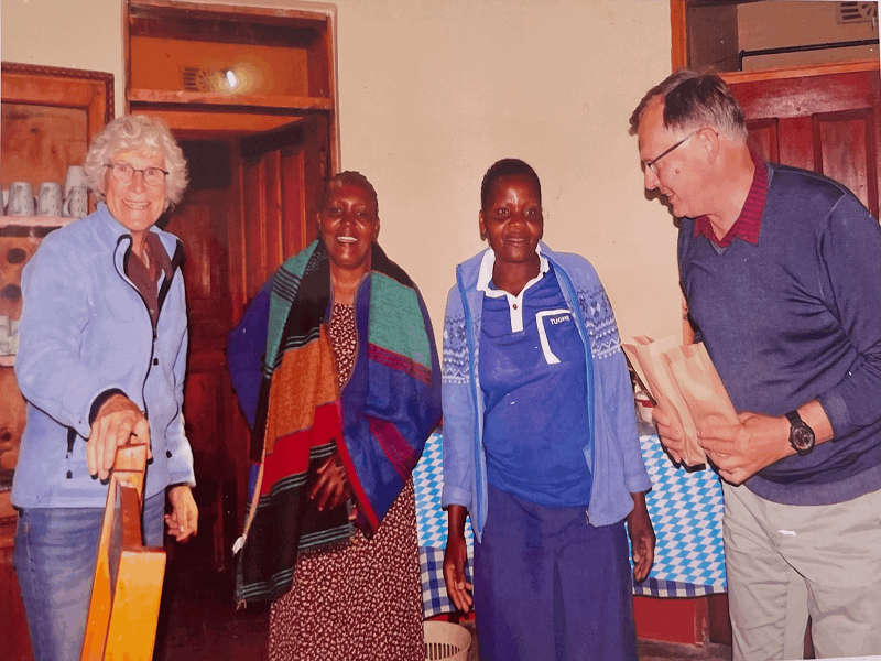 Volunteers sharing time together in Wasso